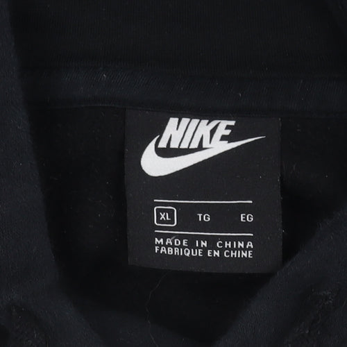 Nike Men's Black XL Hoodie Pullover with Logo