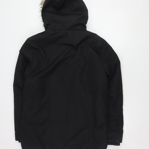 Threadbare Men's Black Parka Jacket S - Winter Essential