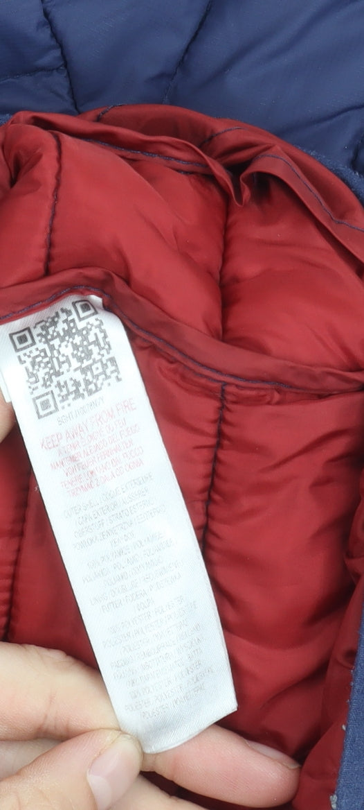 Berghaus Boys Blue Puffer Jacket, Hooded, Size 9-10, Winter Ready