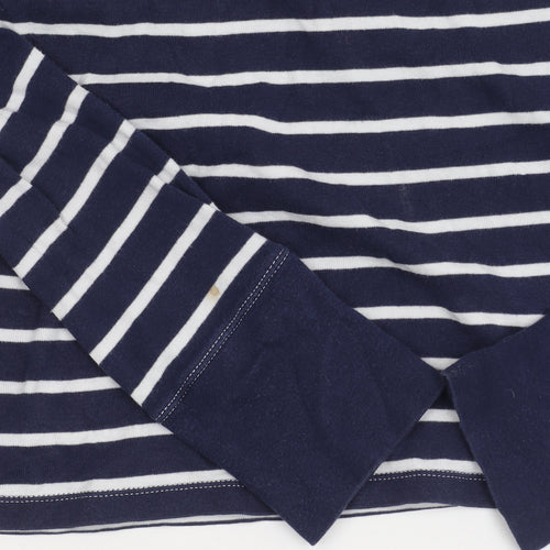Ralph Lauren Women's Blue Striped T-Shirt Size M