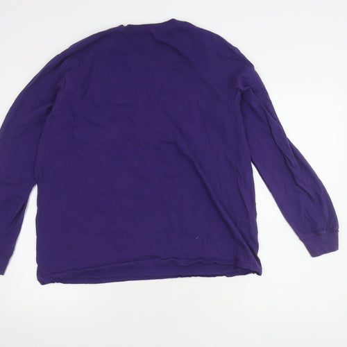 Nike Unisex Purple Long Sleeve T-Shirt, Size L
