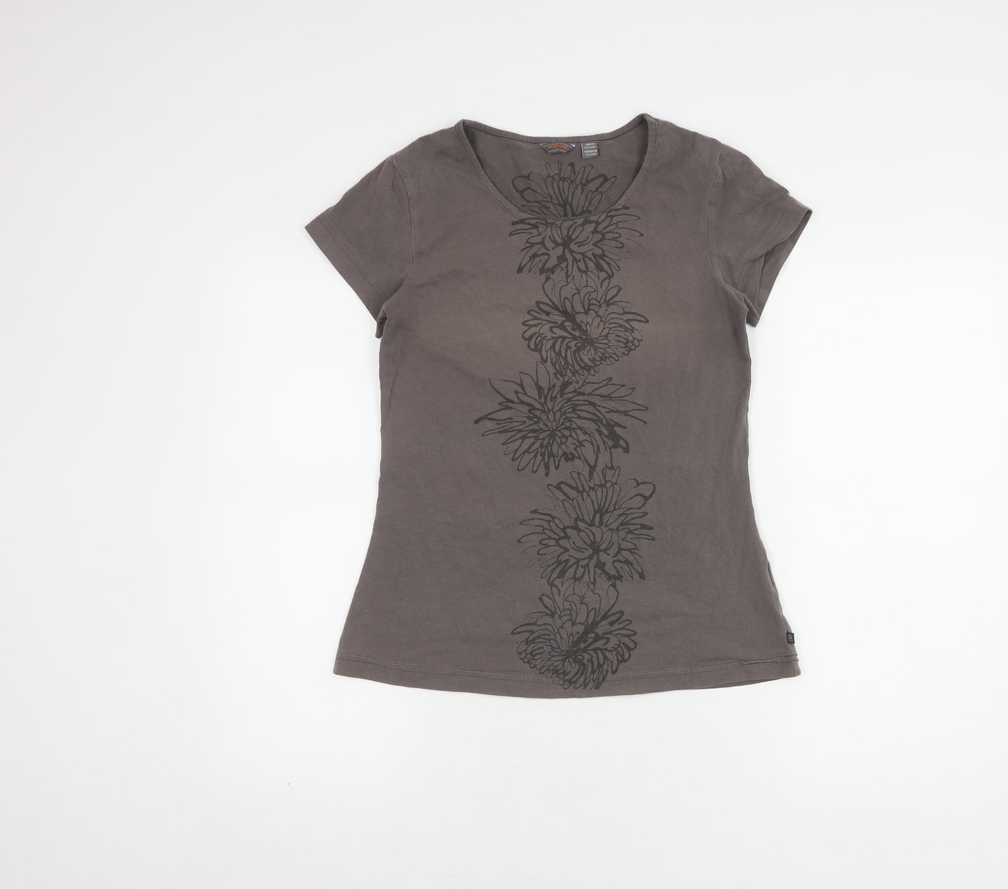 Merrell Women's T-Shirt Grey Floral Print Size S