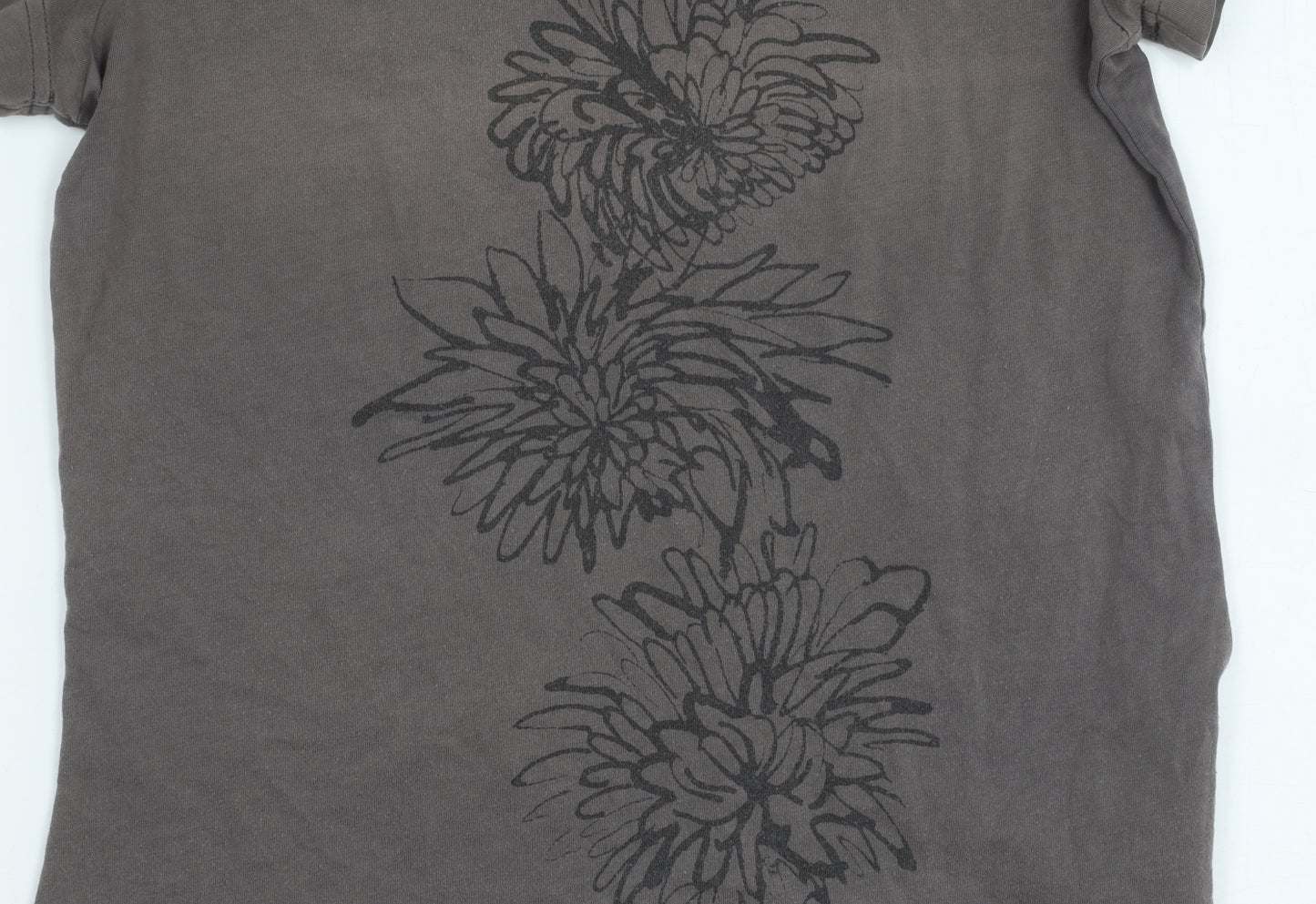 Merrell Women's T-Shirt Grey Floral Print Size S