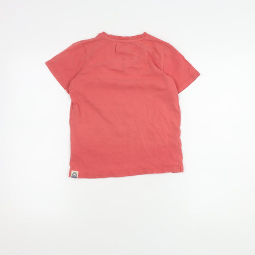 FatFace Boys Red Graphic Print Shark T-Shirt, Size 8-9 Years