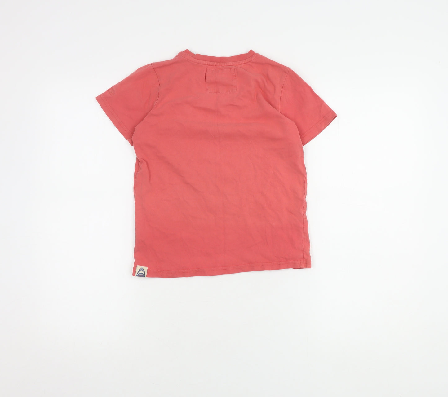 FatFace Boys Red Graphic Print Shark T-Shirt, Size 8-9 Years
