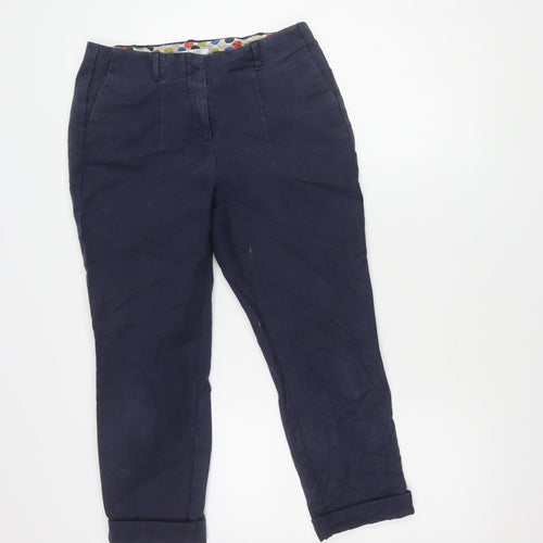 Boden Women's Blue Cotton Trousers Size 8