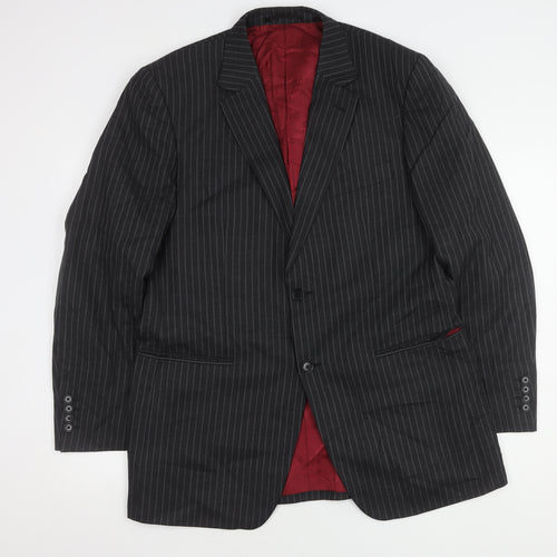 Austin Reed Men's Grey Striped Blazer, Size 42R