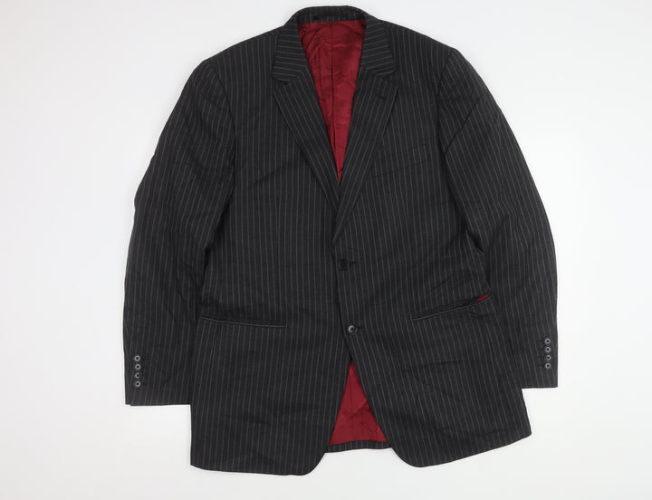 Austin Reed Men's Grey Striped Blazer, Size 42R