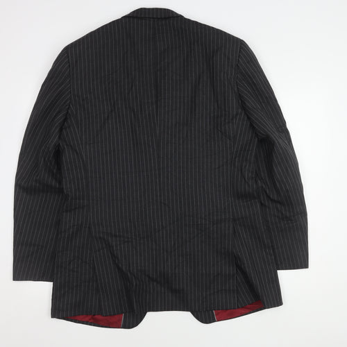 Austin Reed Men's Grey Striped Blazer, Size 42R
