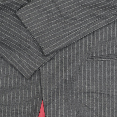 Austin Reed Men's Grey Striped Blazer, Size 42R