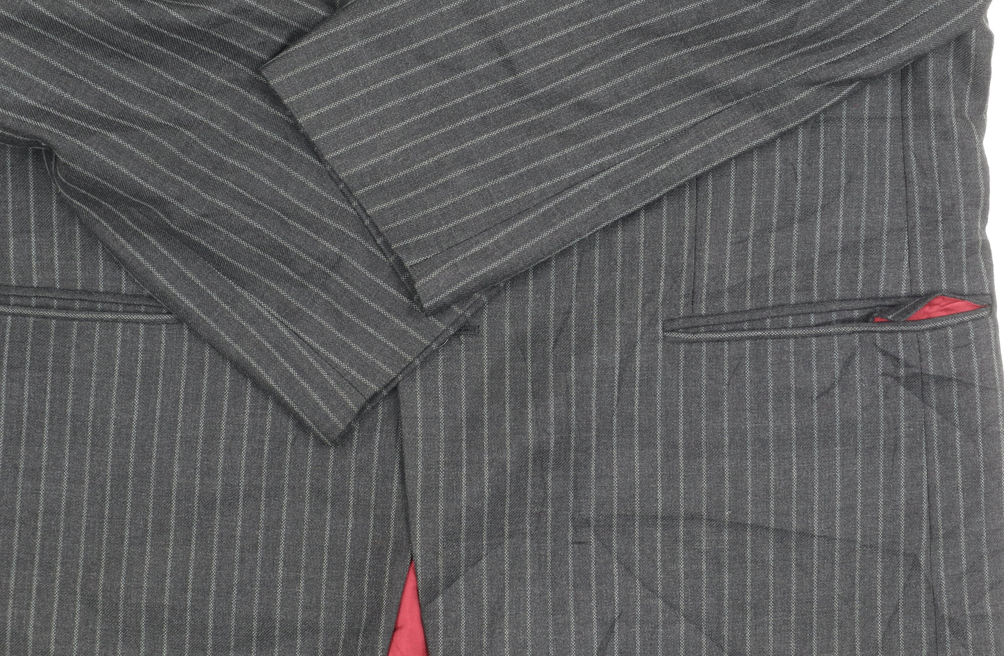 Austin Reed Men's Grey Striped Blazer, Size 42R
