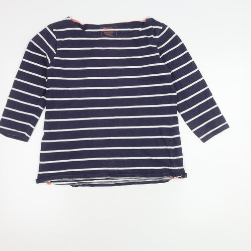 Mountain Warehouse Women's Blue Striped Top, Size 12