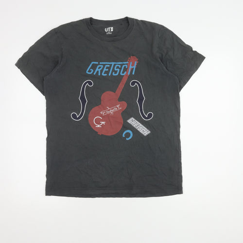 Uniqlo Men's Black Music Graphic M T-Shirt Regular