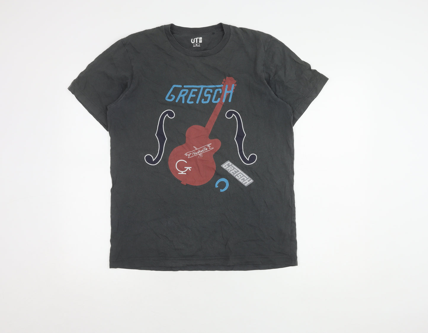 Uniqlo Men's Black Music Graphic M T-Shirt Regular