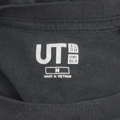 Uniqlo Men's Black Music Graphic M T-Shirt Regular