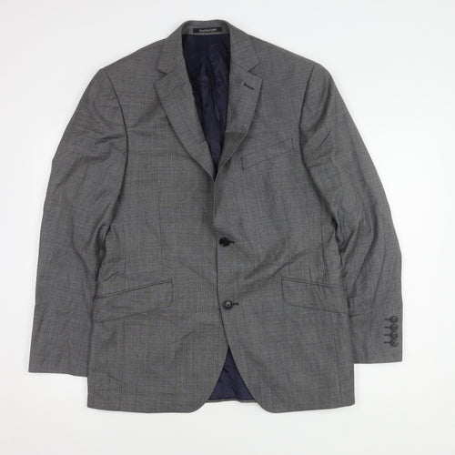 Austin Reed Men's Grey Wool Blazer, Size 40R Formal