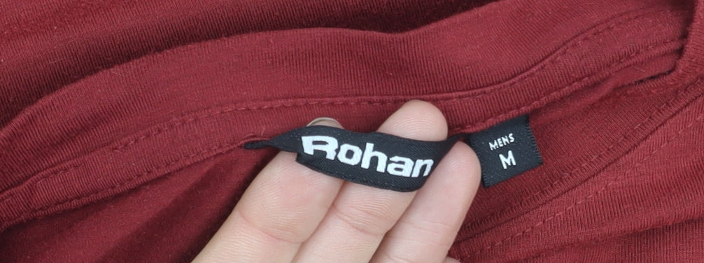 Rohan Men's Red Moisture Wicking T-Shirt, Medium