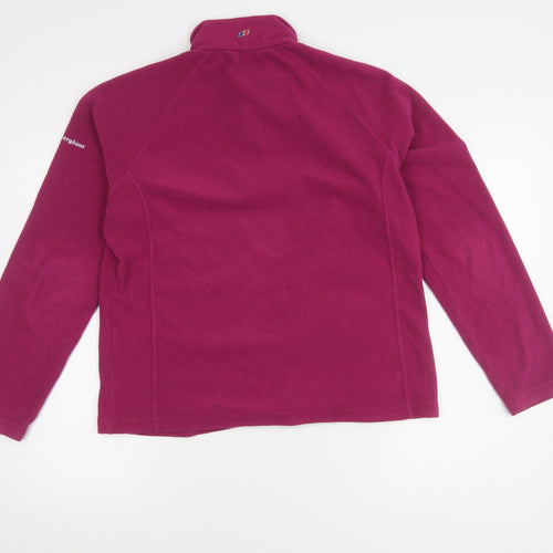 Berghaus Women's Pink 1/2 Zip Fleece Sweatshirt Size 16