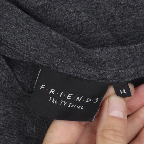 FRIENDS Unisex Grey T-Shirt Size 14 - TV Series Casual