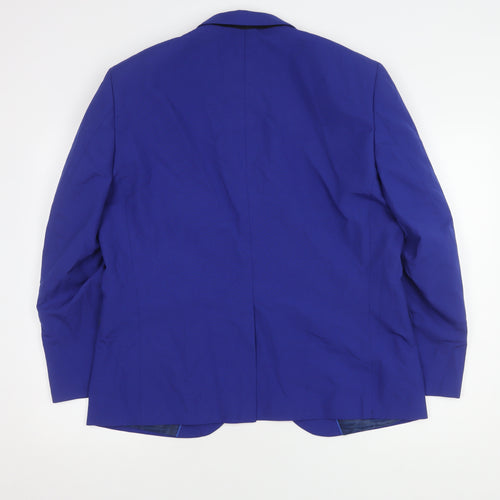 Ventura Blue Slim Fit Men's Blazer, Size 44S, Formal Jacket
