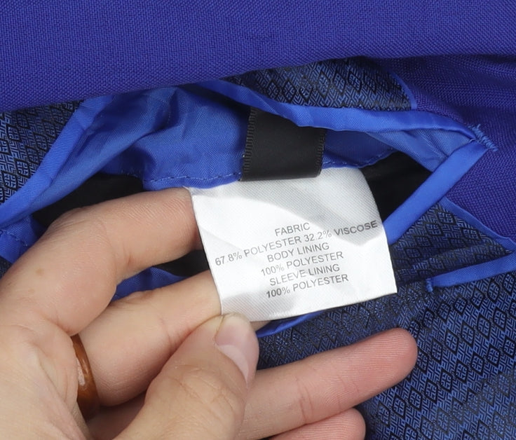Ventura Blue Slim Fit Men's Blazer, Size 44S, Formal Jacket