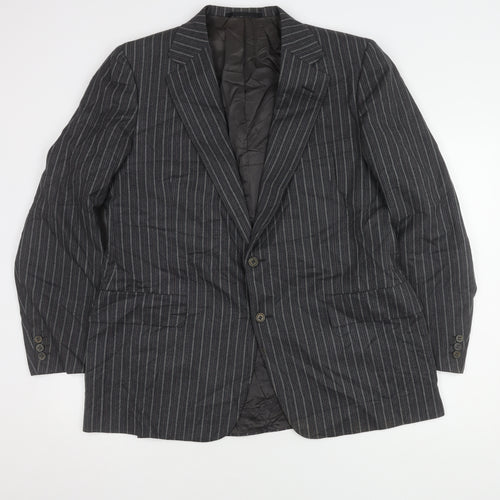 Chester Barrie Grey Men's 44 Regular Fit Wool & Silk Blazer