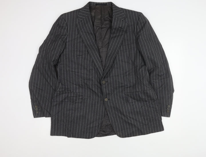 Chester Barrie Grey Men's 44 Regular Fit Wool & Silk Blazer