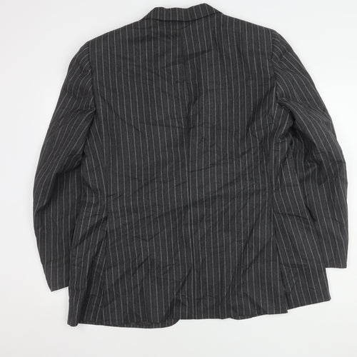 Chester Barrie Grey Men's 44 Regular Fit Wool & Silk Blazer