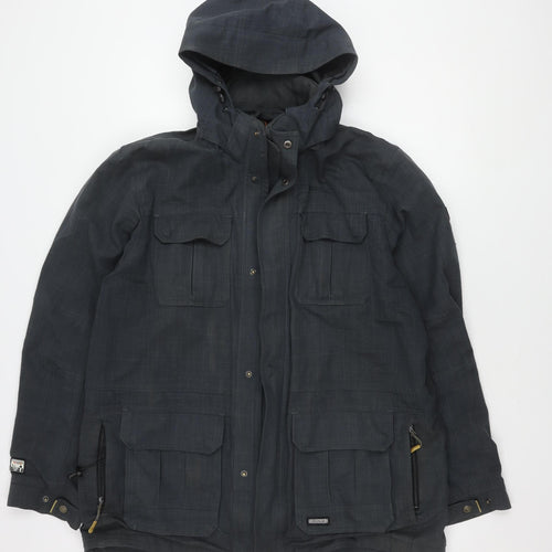 Iguana Men's Blue L Parka Jacket Waterproof