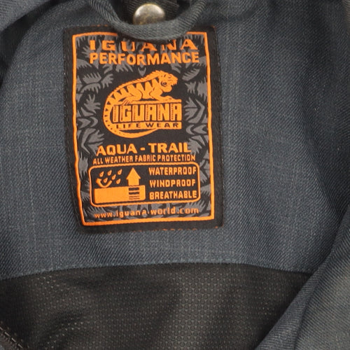 Iguana Men's Blue L Parka Jacket Waterproof