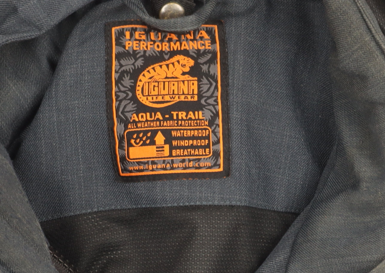 Iguana Men's Blue L Parka Jacket Waterproof