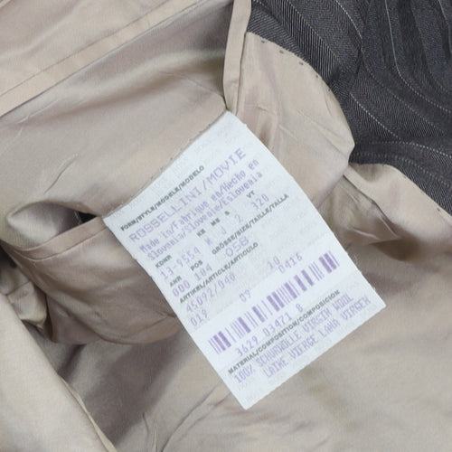 Hugo Boss Men's Grey Striped Suit Jacket 48