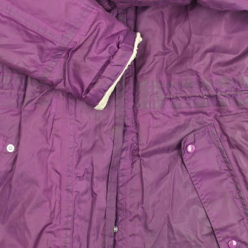 Cotton Traders Women's Purple Parka Size 12 Regular