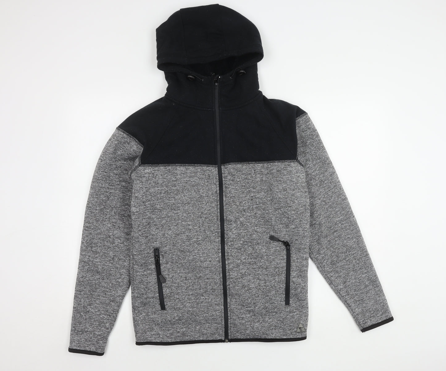 DNM Dissident Men's Black & Grey Hooded Jacket S