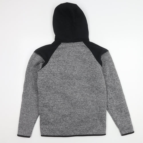 DNM Dissident Men's Black & Grey Hooded Jacket S