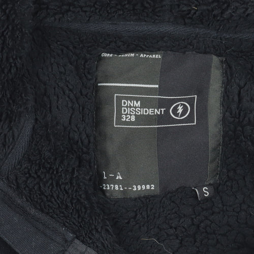 DNM Dissident Men's Black & Grey Hooded Jacket S
