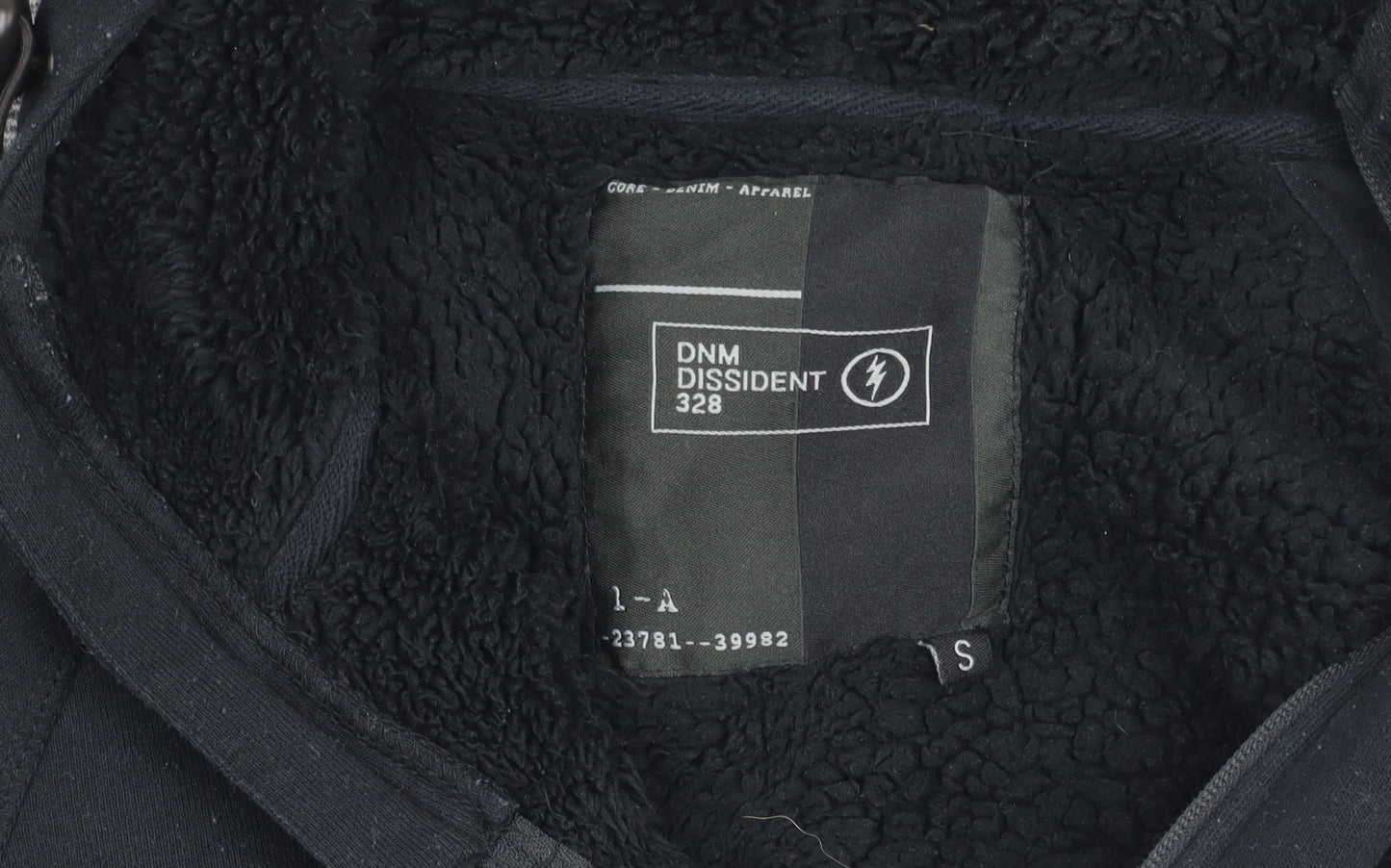 DNM Dissident Men's Black & Grey Hooded Jacket S