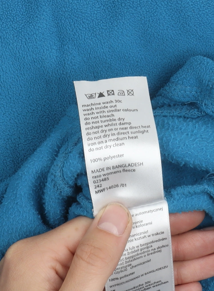 Mountain Warehouse Women's Blue Fleece Jacket Size 18