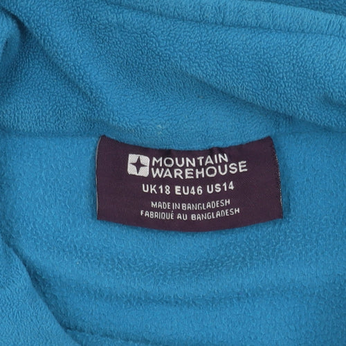 Mountain Warehouse Women's Blue Fleece Jacket Size 18