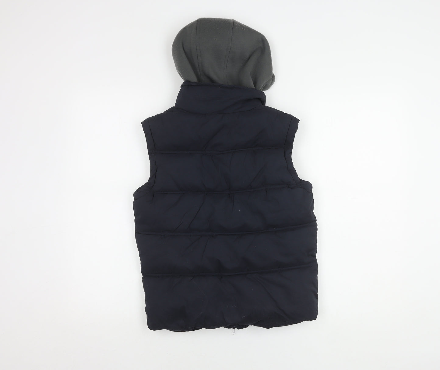 Wembley Boys Black Puffer Jacket 7-8 Years Hooded Winter