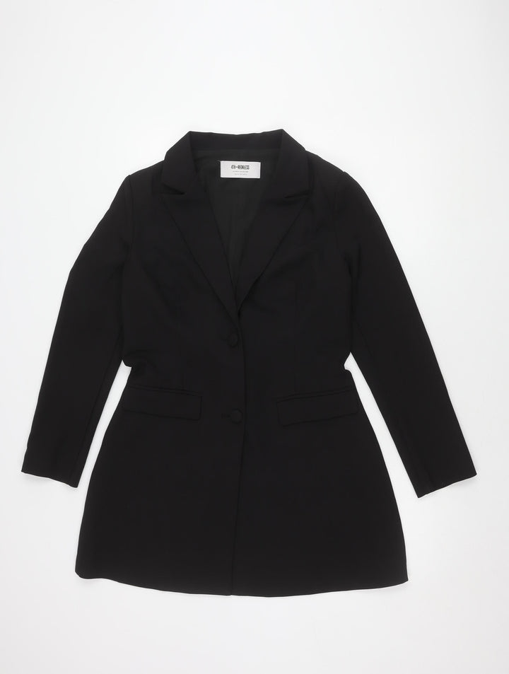 4th Reckless Women's Black Long Sleeve Belted Dress