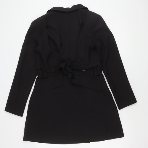 4th Reckless Women's Black Long Sleeve Belted Dress