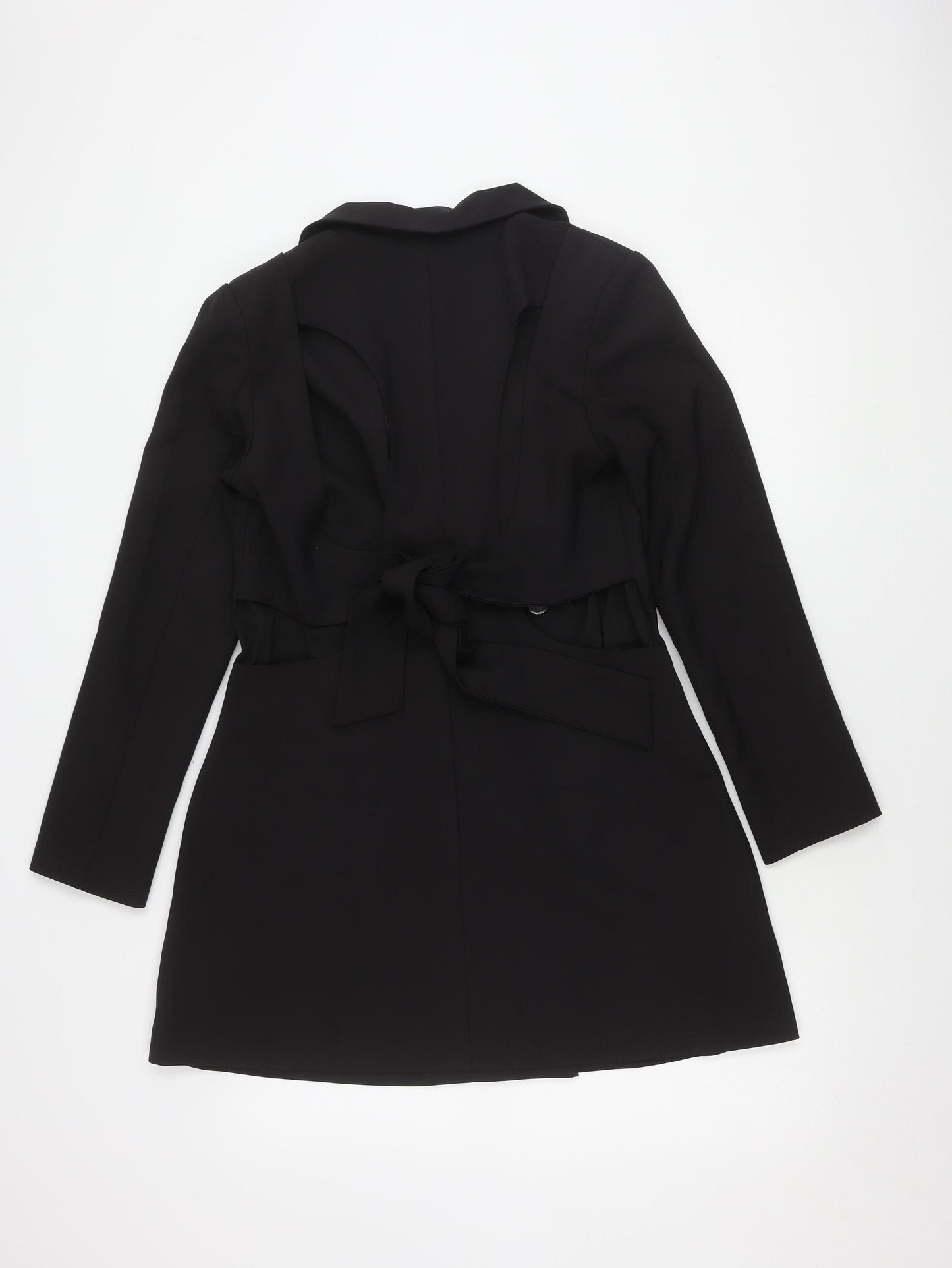 4th Reckless Women's Black Long Sleeve Belted Dress