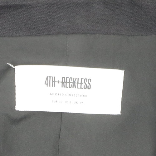 4th Reckless Women's Black Long Sleeve Belted Dress