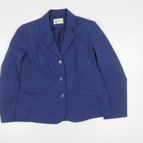 Eastex Women's Blue Blazer, Size 14, Classic Fit