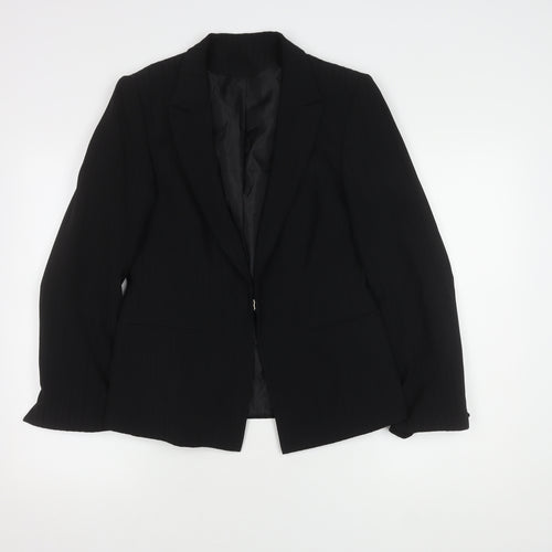 Bay Women’s Black Size 14 Pinstripe Blazer with Lining