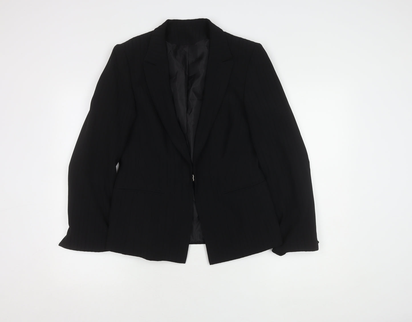 Bay Women’s Black Size 14 Pinstripe Blazer with Lining