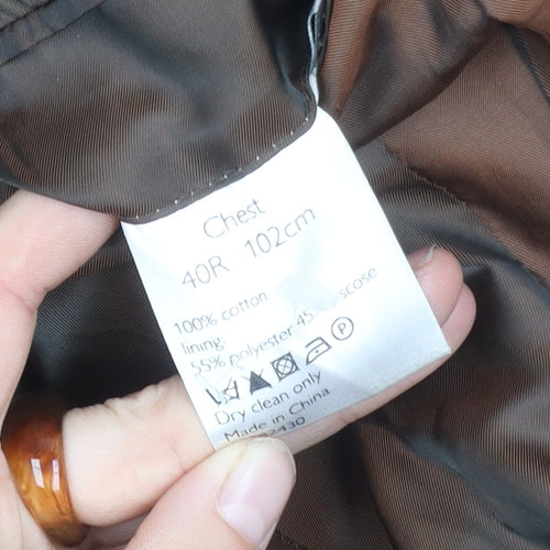 John Lewis Men's Brown 40R Blazer - Classic Style
