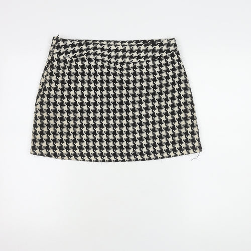 Dunnes Stores Women's Black Check Pencil Skirt Size 10