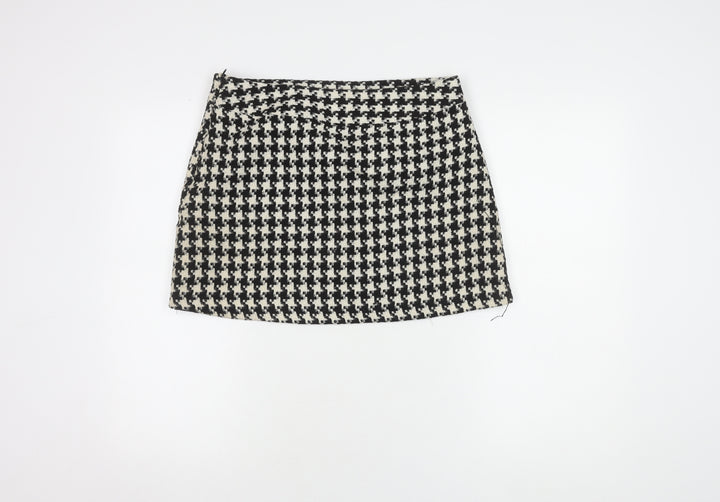 Dunnes Stores Women's Black Check Pencil Skirt Size 10